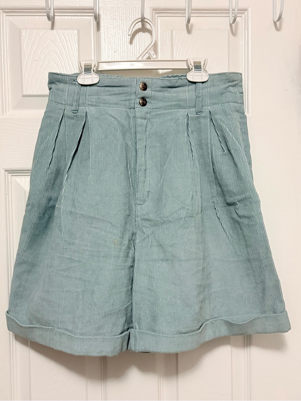 *Sycamore Vintage Sage Green High Waisted Corduroy Size 11/12 Shorts